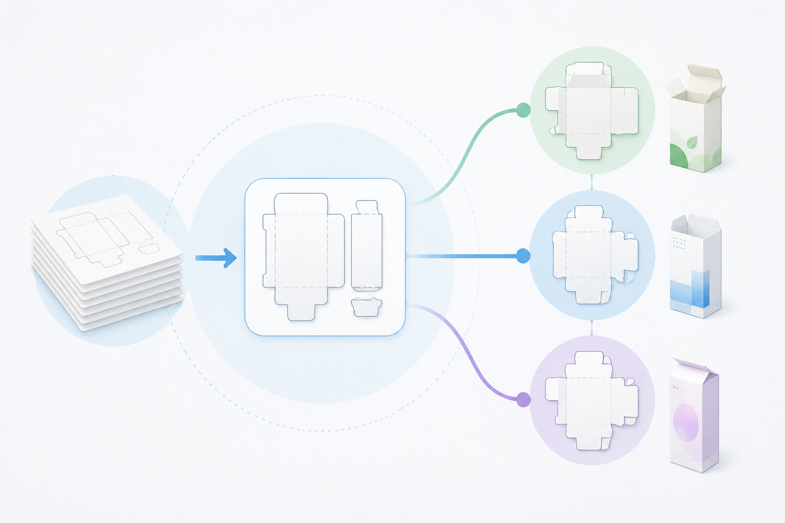 Offline blank separation workflow for short runs and mixed carton orders